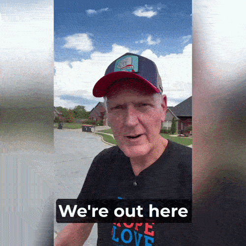 A GIF featuring Donnie and Doug checking the oil on Good Force One.